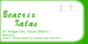 beatrix kalas business card